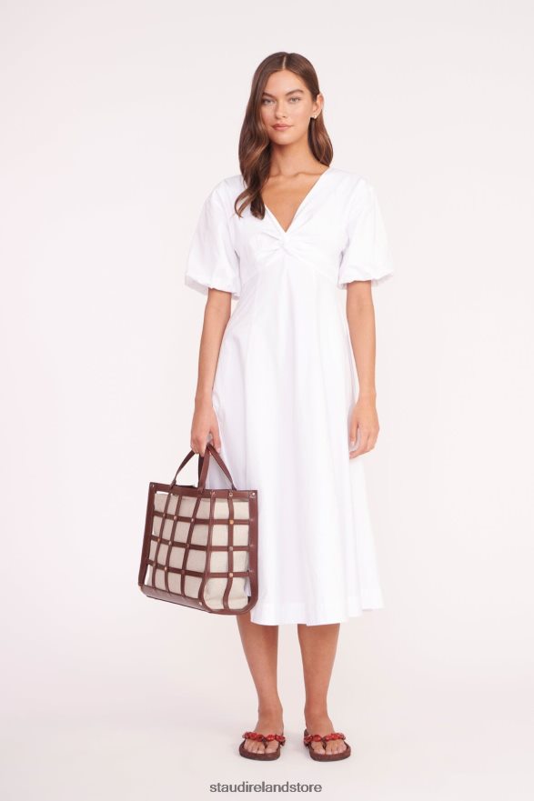 Women Clothing Mahogany Natural STAUD EMMA TOTE H8RLPJ639