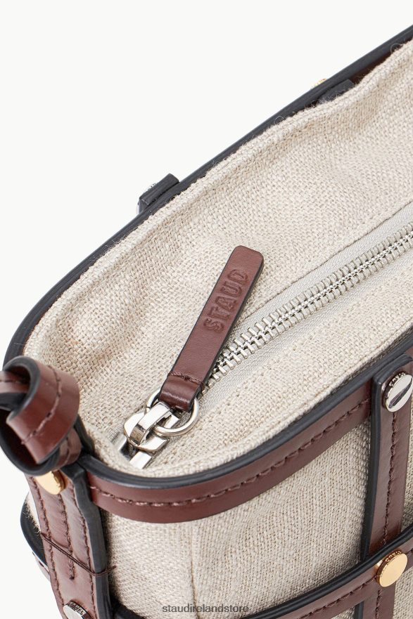 Women Clothing Mahogany Natural STAUD SEBASTIAN BAG H8RLPJ736