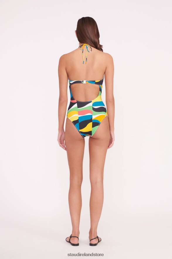 Women Clothing Marble Wave STAUD HARPER ONE PIECE H8RLPJ652