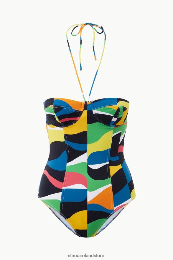 Women Clothing Marble Wave STAUD HARPER ONE PIECE H8RLPJ652