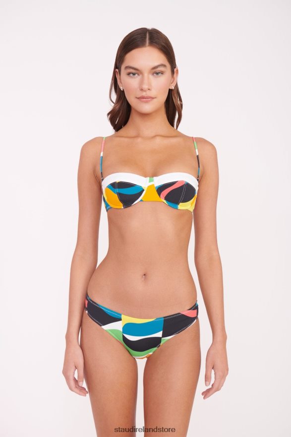 Women Clothing Marble Wave STAUD JO BALCONETTE BIKINI TOP H8RLPJ647