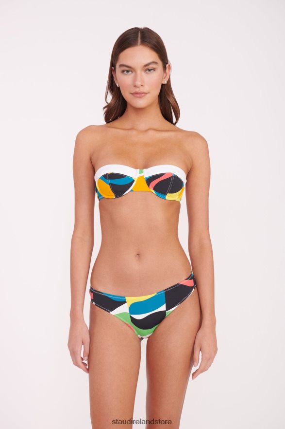 Women Clothing Marble Wave STAUD JO BALCONETTE BIKINI TOP H8RLPJ647