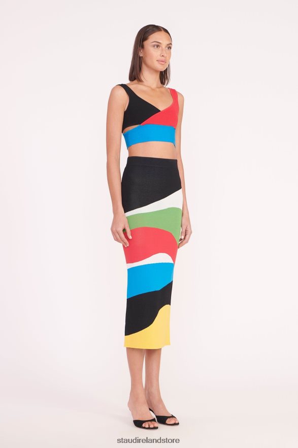 Women Clothing Marble Wave STAUD KARINA SKIRT H8RLPJ479