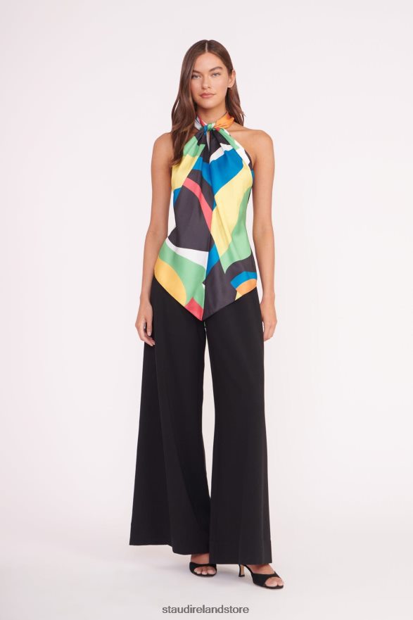 Women Clothing Marble Wave STAUD TROPEA TOP H8RLPJ361