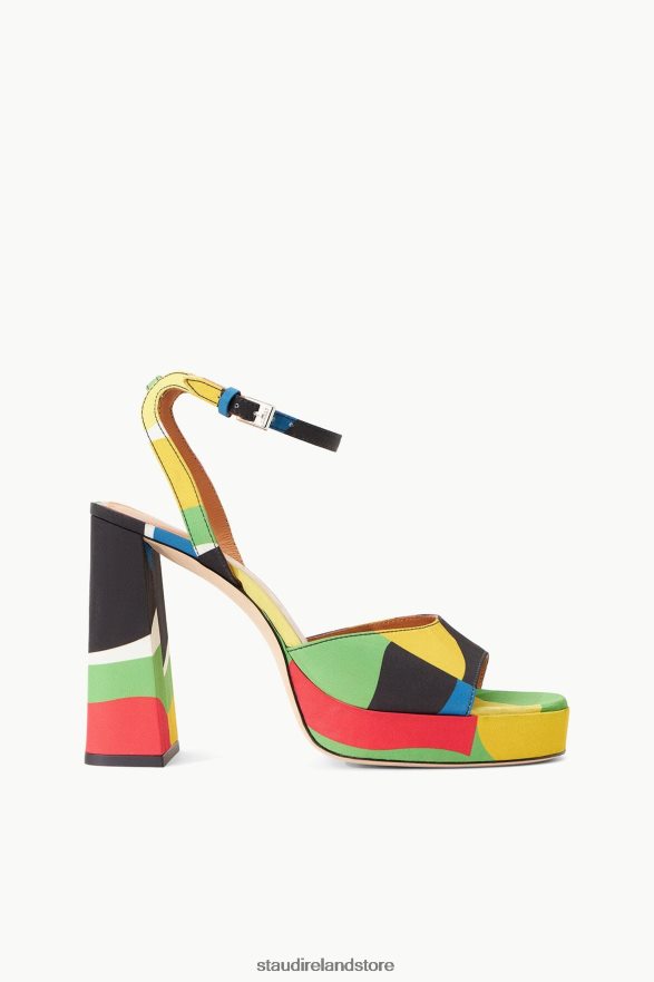 Women Clothing Marble Wave Taffeta STAUD SOLANGE PLATFORM H8RLPJ744