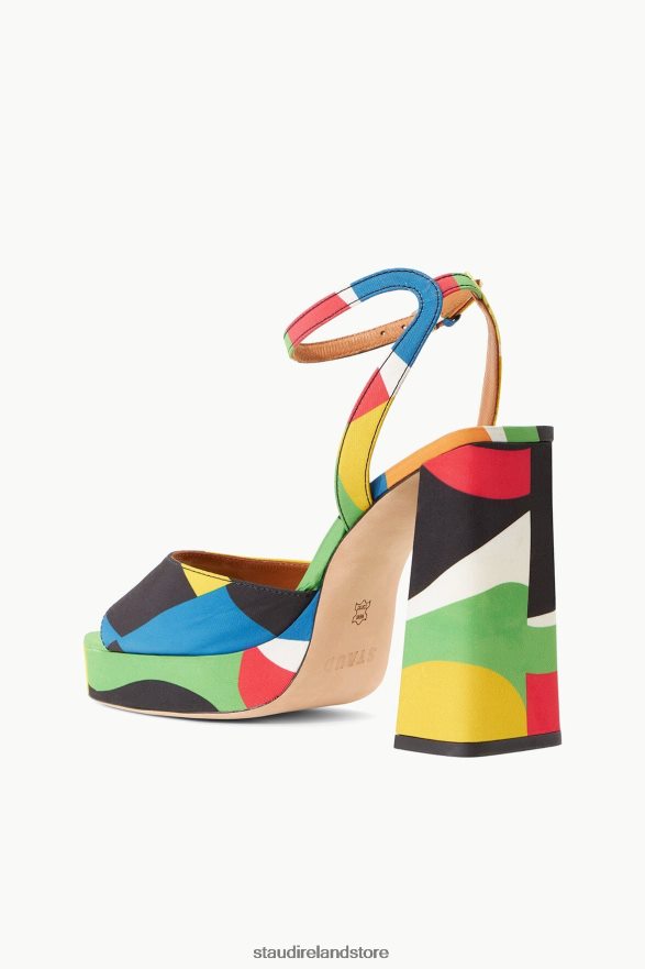Women Clothing Marble Wave Taffeta STAUD SOLANGE PLATFORM H8RLPJ744
