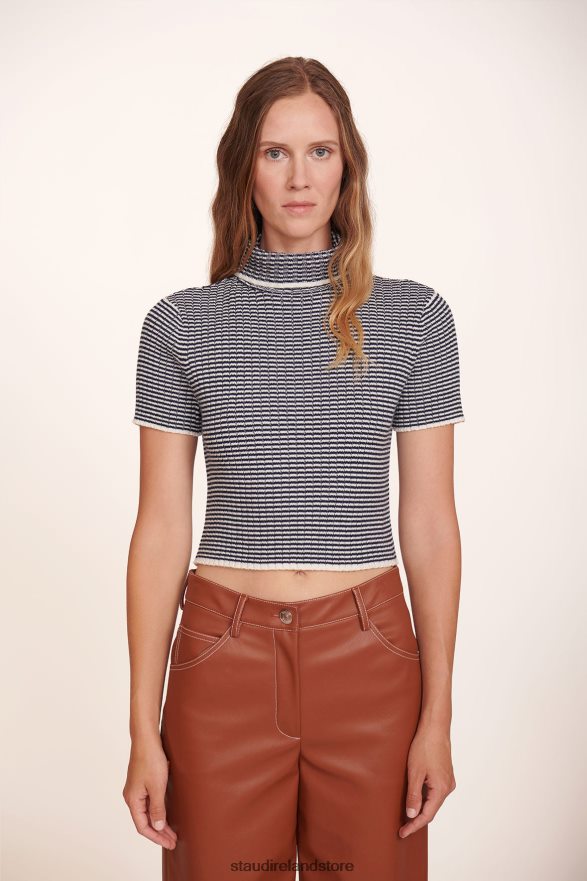 Women Clothing Marine Stripe STAUD LILOU TOP H8RLPJ453