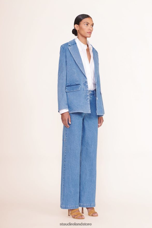 Women Clothing Medium Wash STAUD MAXWELL BLAZER H8RLPJ614