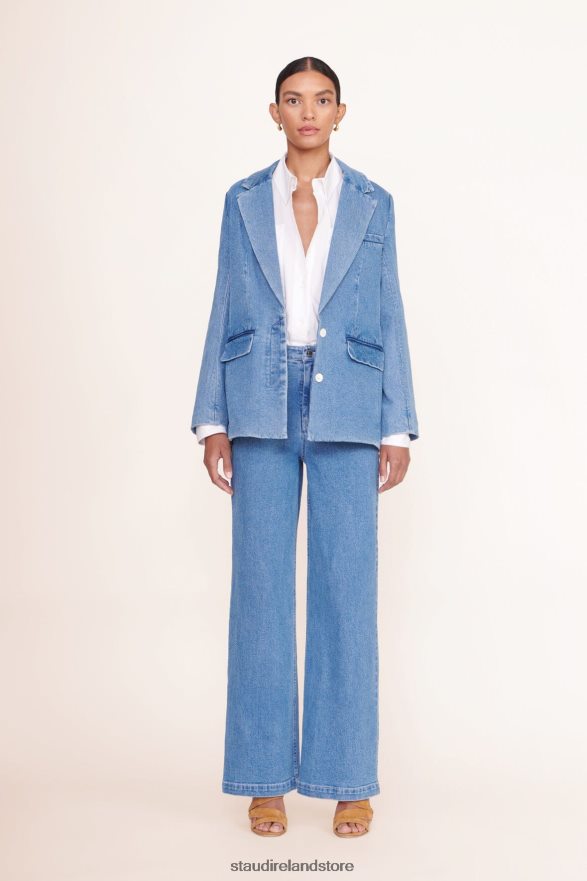 Women Clothing Medium Wash STAUD MAXWELL BLAZER H8RLPJ614