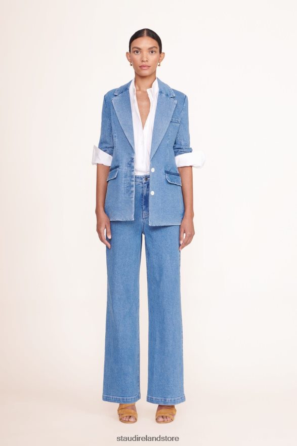 Women Clothing Medium Wash STAUD MAXWELL BLAZER H8RLPJ614