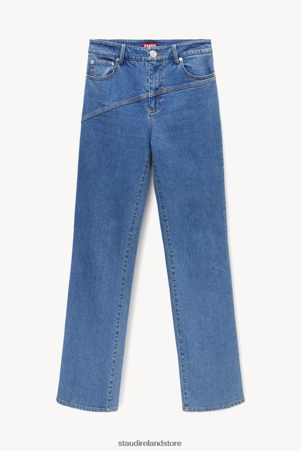 Women Clothing Medium Wash STAUD NOLAN PANT H8RLPJ546