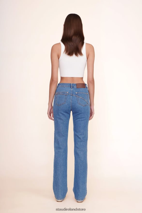 Women Clothing Medium Wash STAUD NOLAN PANT H8RLPJ546