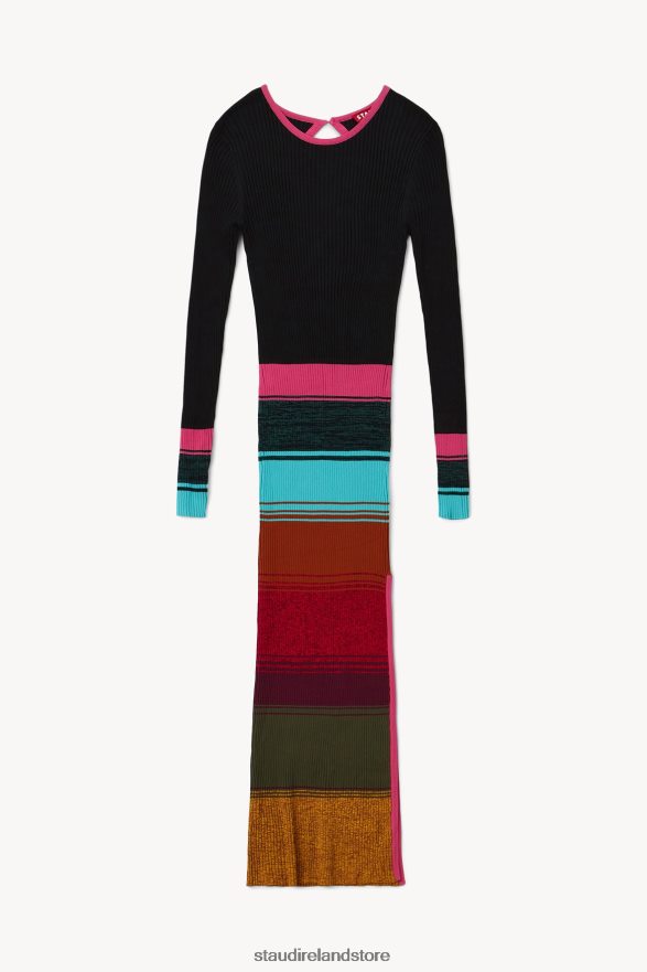 Women Clothing Mosaic Stripe STAUD EDNA DRESS H8RLPJ260