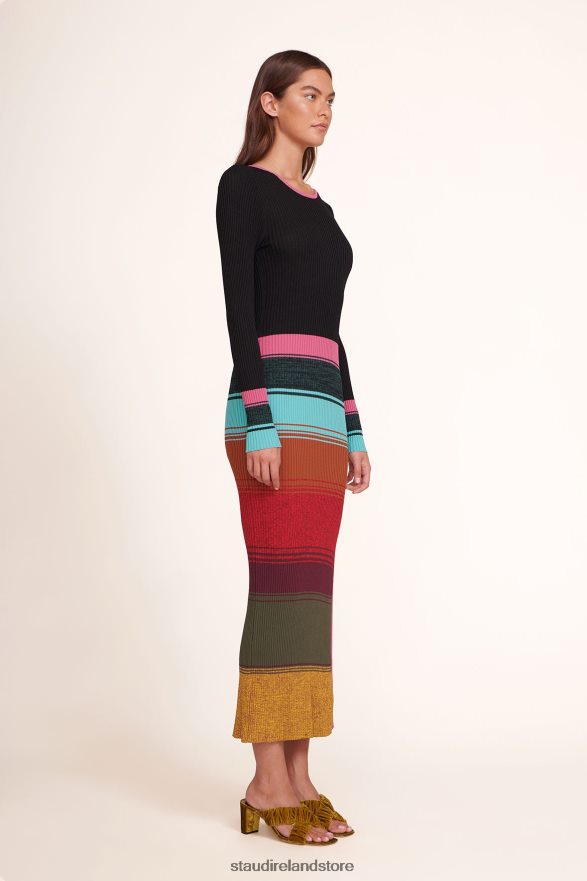 Women Clothing Mosaic Stripe STAUD EDNA DRESS H8RLPJ260
