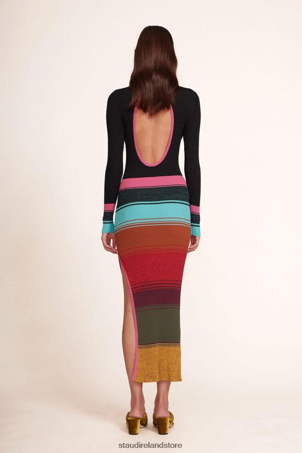 Women Clothing Mosaic Stripe STAUD EDNA DRESS H8RLPJ260