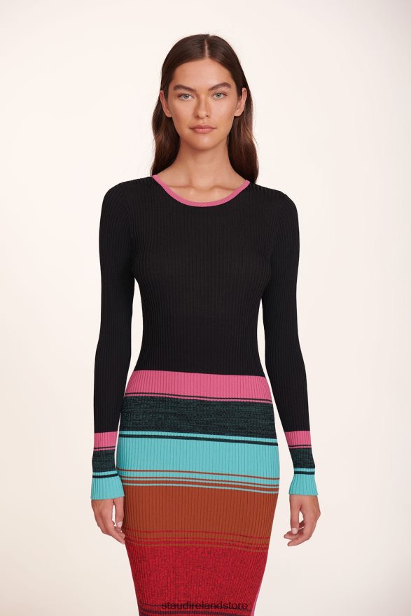 Women Clothing Mosaic Stripe STAUD EDNA DRESS H8RLPJ260
