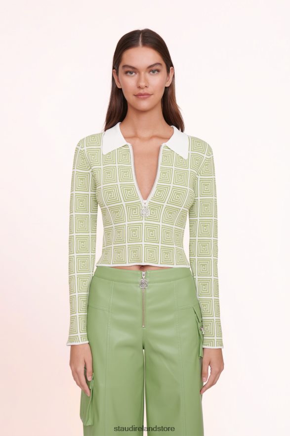 Women Clothing Moss Maze STAUD WRENLEY TOP H8RLPJ434