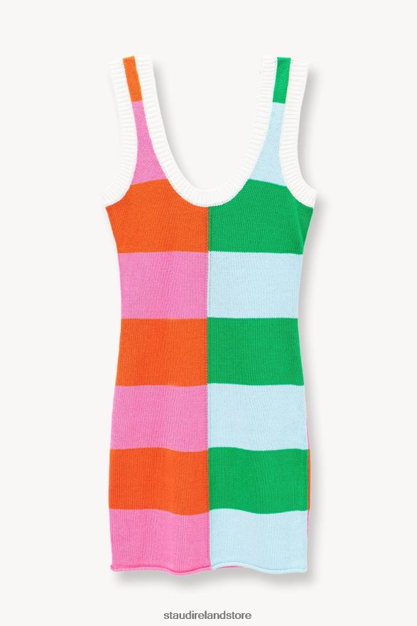 Women Clothing Multi Rugby Stripe STAUD MINI SEASHORE DRESS H8RLPJ213
