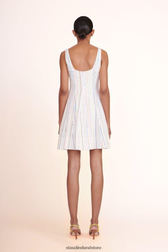 Women Clothing Multi Stripe STAUD MINI WELLS DRESS H8RLPJ90