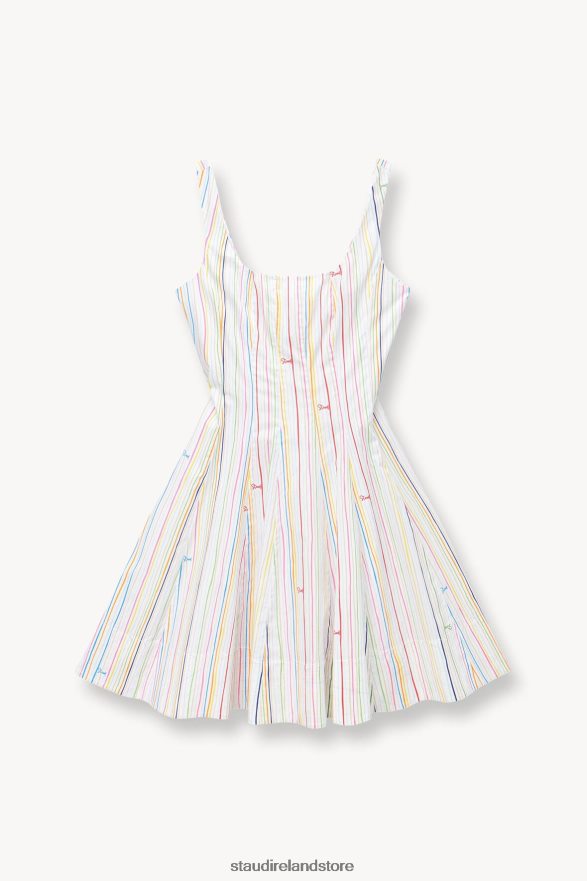 Women Clothing Multi Stripe STAUD MINI WELLS DRESS H8RLPJ90