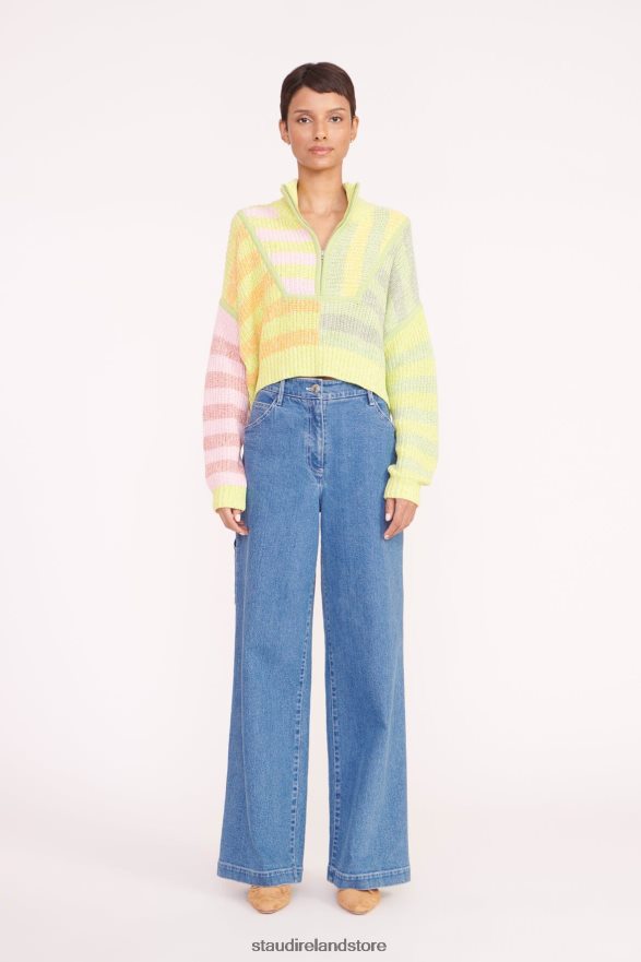 Women Clothing Multi Sunray STAUD CROPPED HAMPTON SWEATER H8RLPJ579