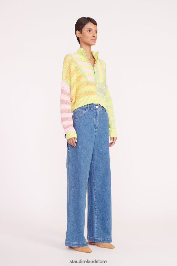 Women Clothing Multi Sunray STAUD CROPPED HAMPTON SWEATER H8RLPJ579