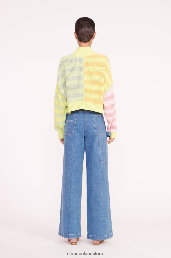 Women Clothing Multi Sunray STAUD CROPPED HAMPTON SWEATER H8RLPJ579