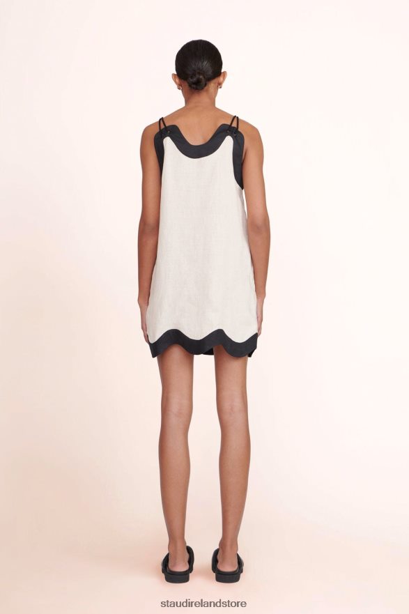 Women Clothing Natural Black STAUD RENATA DRESS H8RLPJ185