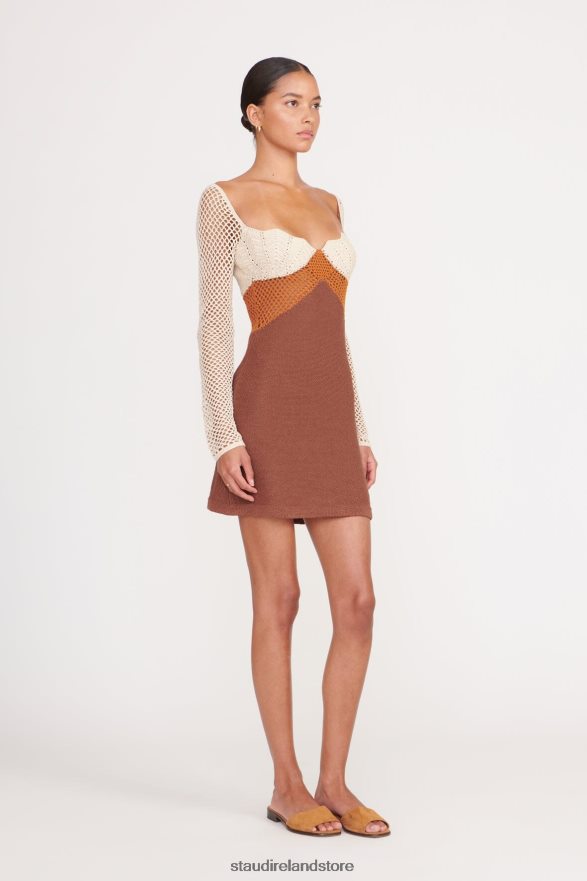 Women Clothing Natural Sepia Clove STAUD JOCELYN DRESS H8RLPJ30