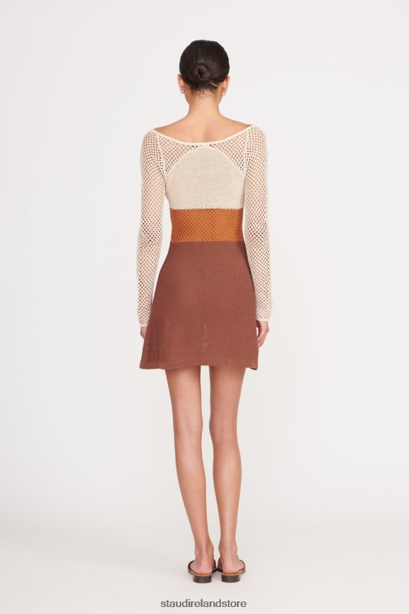 Women Clothing Natural Sepia Clove STAUD JOCELYN DRESS H8RLPJ30