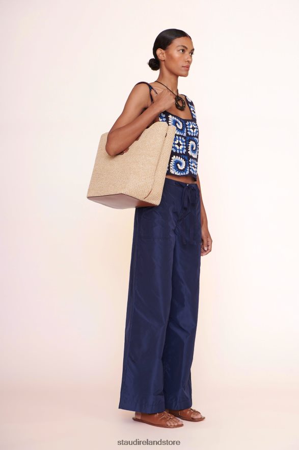 Women Clothing Natural Tan STAUD MERCATO RAFFIA TOTE H8RLPJ715