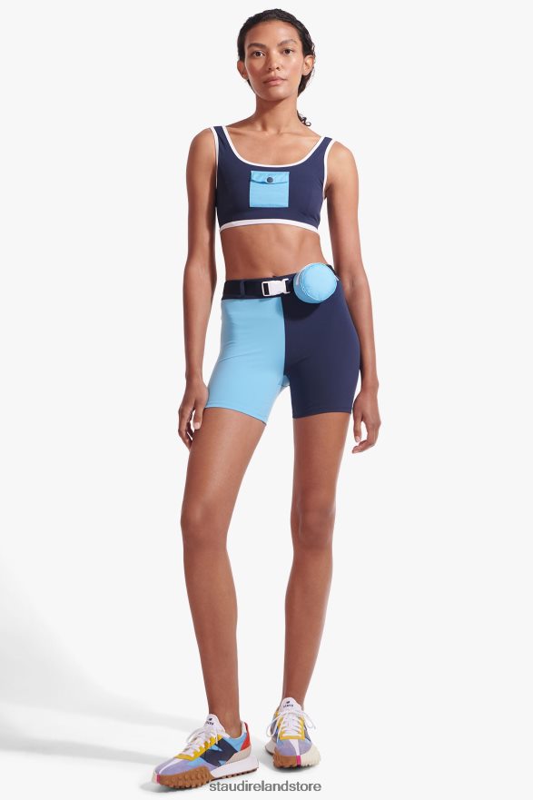 Women Clothing Navy NB X STAUD NBSLEEK BELTED SHORT H8RLPJ569