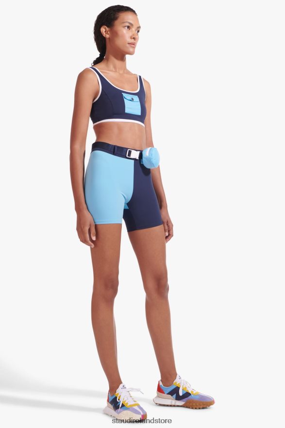 Women Clothing Navy NB X STAUD NBSLEEK BELTED SHORT H8RLPJ569