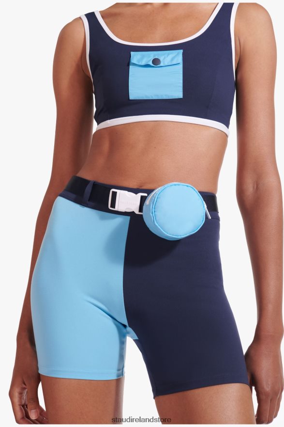 Women Clothing Navy NB X STAUD NBSLEEK BELTED SHORT H8RLPJ569