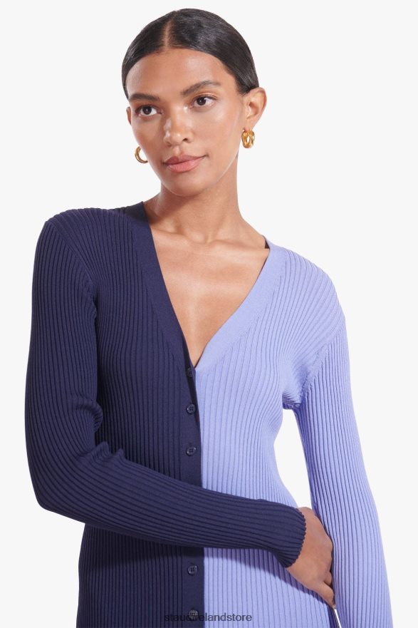 Women Clothing Navy Periwinkle STAUD SHOKO SWEATER H8RLPJ606