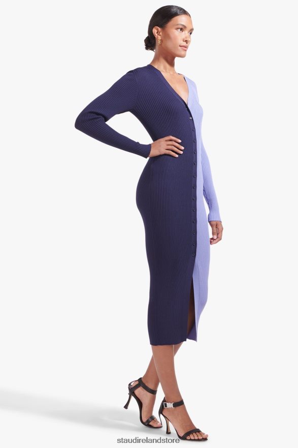 Women Clothing Navy Periwinkle STAUD SHOKO SWEATER H8RLPJ606