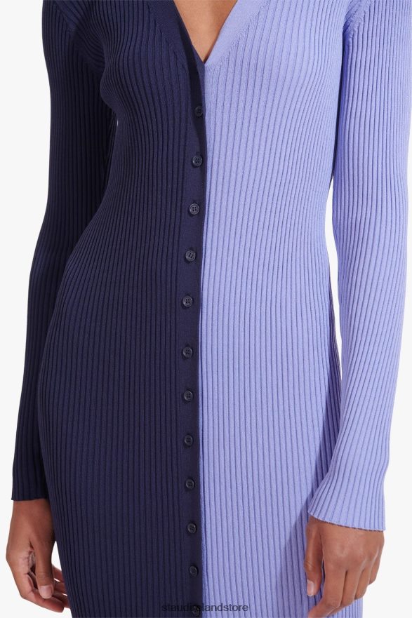 Women Clothing Navy Periwinkle STAUD SHOKO SWEATER H8RLPJ606