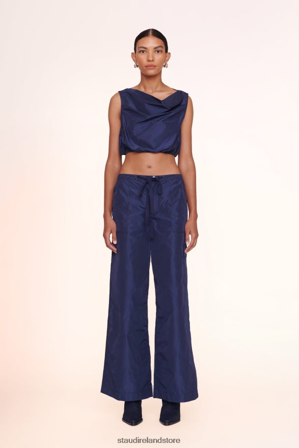 Women Clothing Navy STAUD ARIA TOP H8RLPJ428