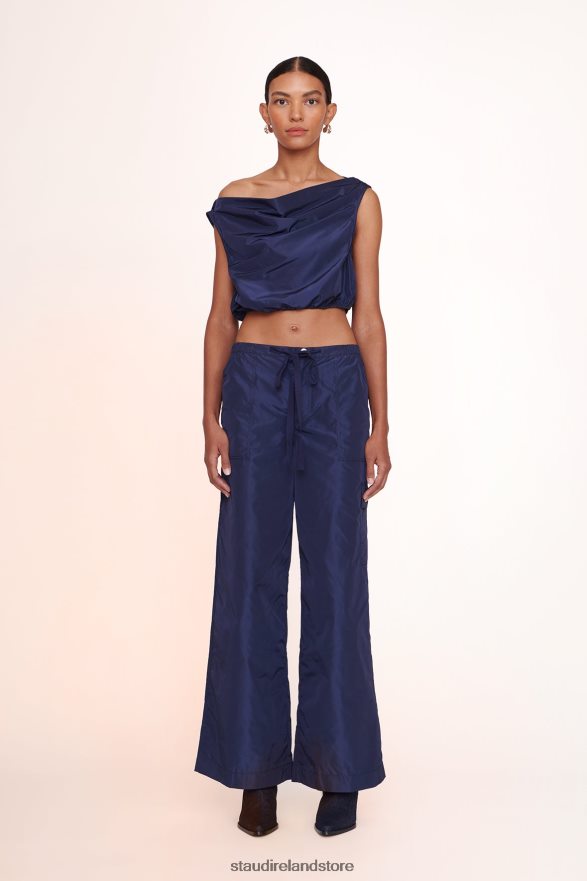 Women Clothing Navy STAUD ARIA TOP H8RLPJ428