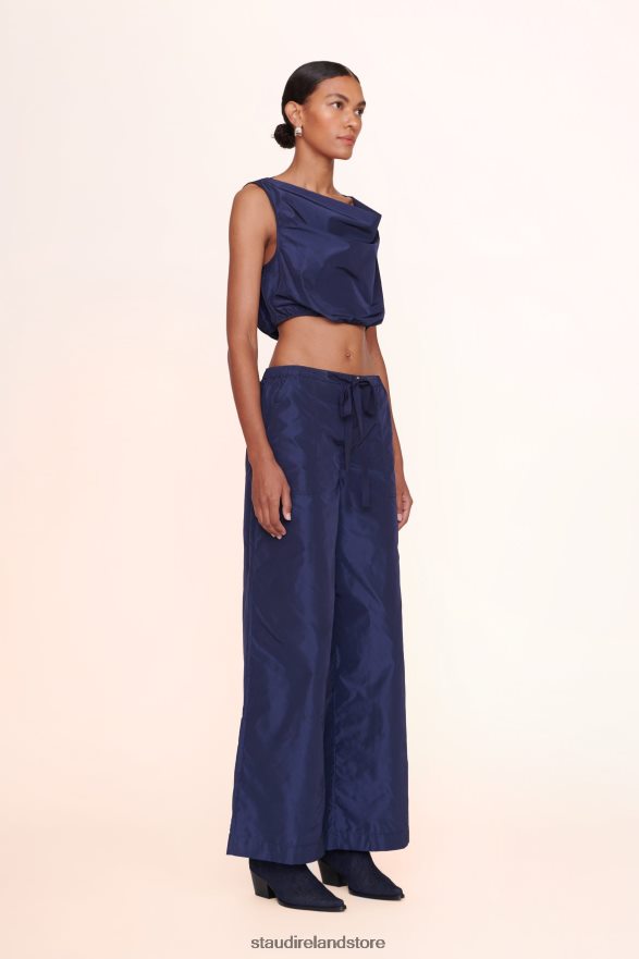 Women Clothing Navy STAUD ARIA TOP H8RLPJ428