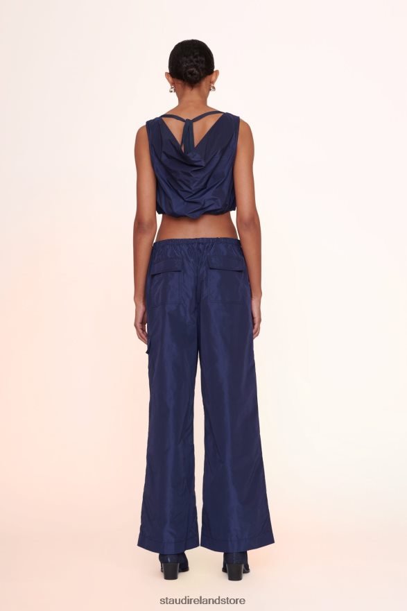 Women Clothing Navy STAUD ARIA TOP H8RLPJ428