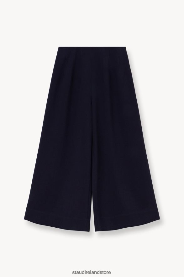 Women Clothing Navy STAUD CROPPED CALEB PANT H8RLPJ529