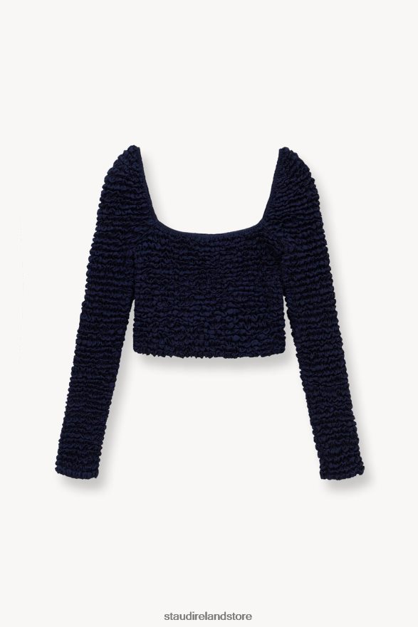 Women Clothing Navy STAUD ELEANORA TOP H8RLPJ424