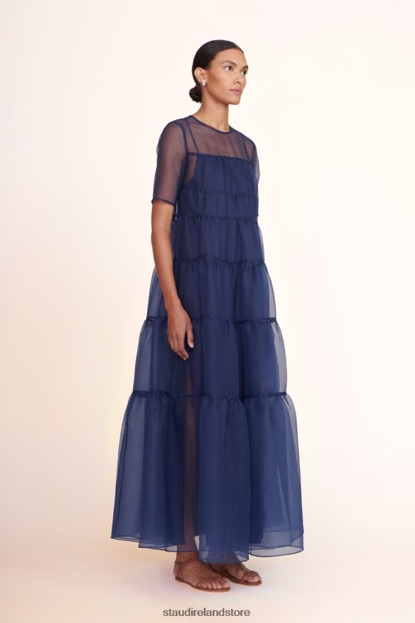 Women Clothing Navy STAUD HYACINTH DRESS H8RLPJ103