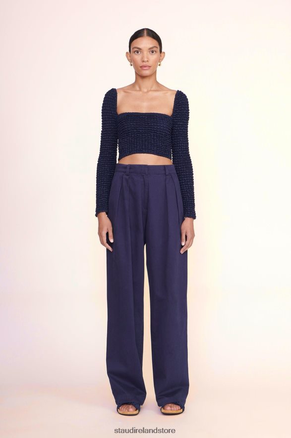 Women Clothing Navy STAUD LUISA PANT H8RLPJ540