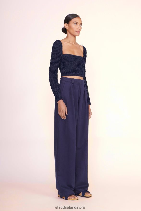 Women Clothing Navy STAUD LUISA PANT H8RLPJ540