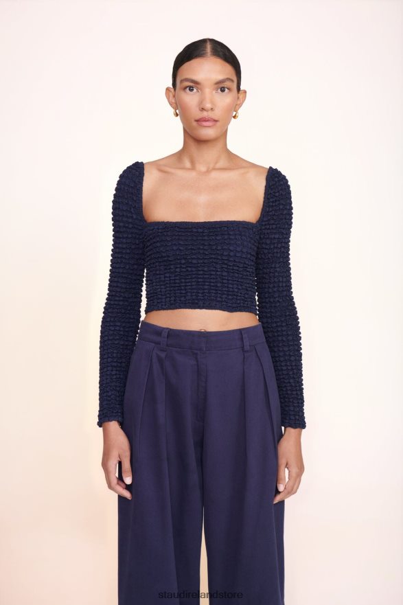 Women Clothing Navy STAUD LUISA PANT H8RLPJ540