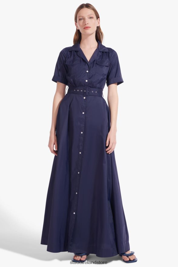 Women Clothing Navy STAUD MILLIE DRESS H8RLPJ170