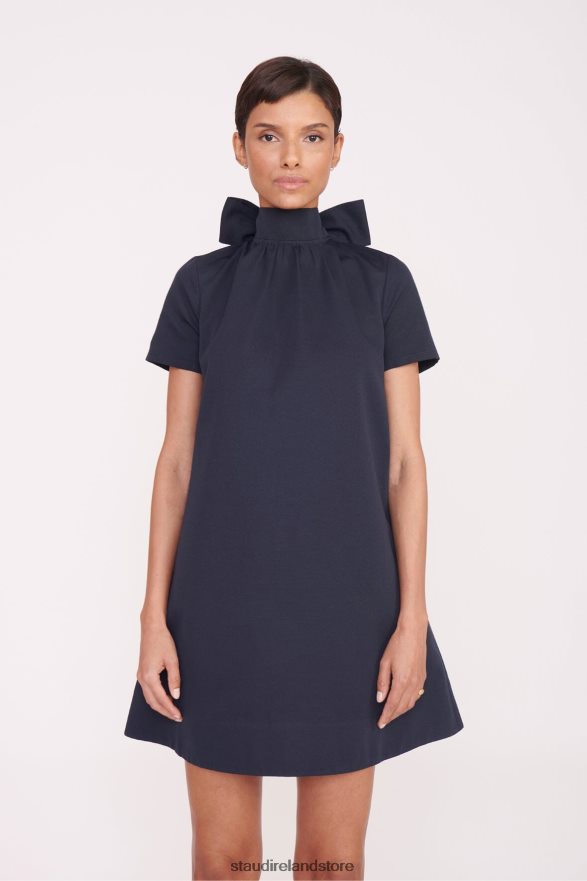 Women Clothing Navy STAUD MINI ILANA DRESS H8RLPJ146