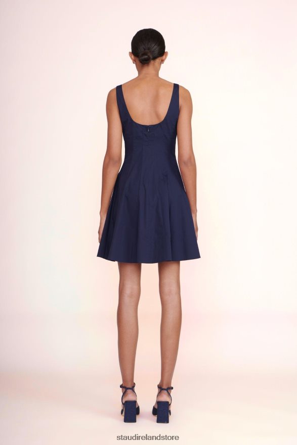 Women Clothing Navy STAUD MINI WELLS DRESS H8RLPJ91